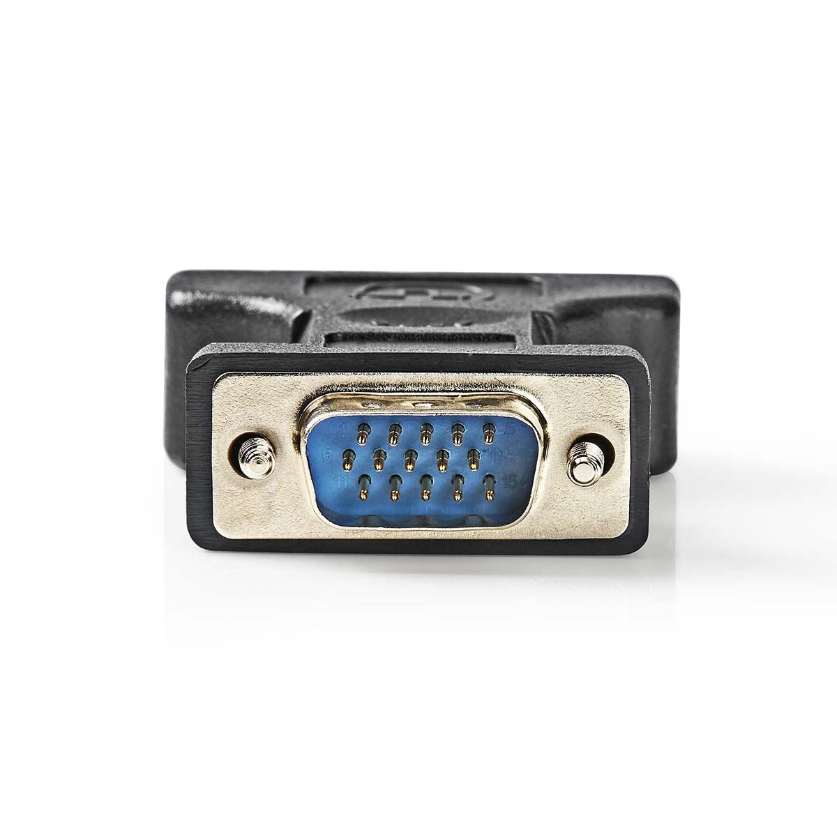 Nedis VGA Adapter | VGA Male | DVI-I 24+5-Pin Female | Nickel Plated | Straight | ABS / Metal | Black | Blister