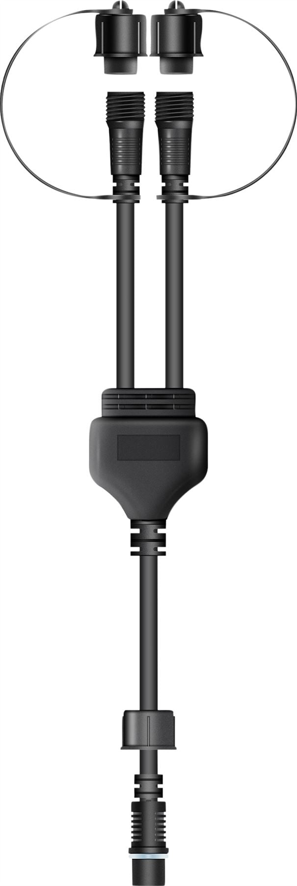 Easy-Connect 2 Way Y Splitter Rubber Connector IP65 - Black