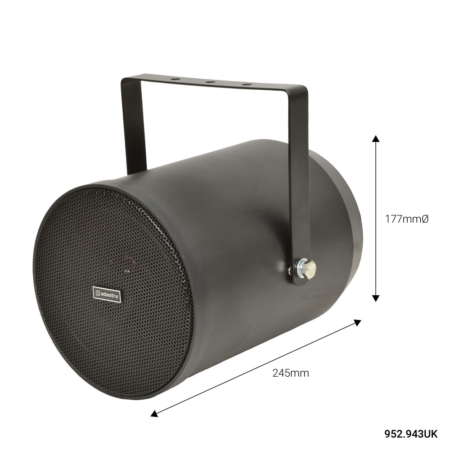 Adastra Weatherproof Outdoor/indoor Sound projector Speaker 25W - Black