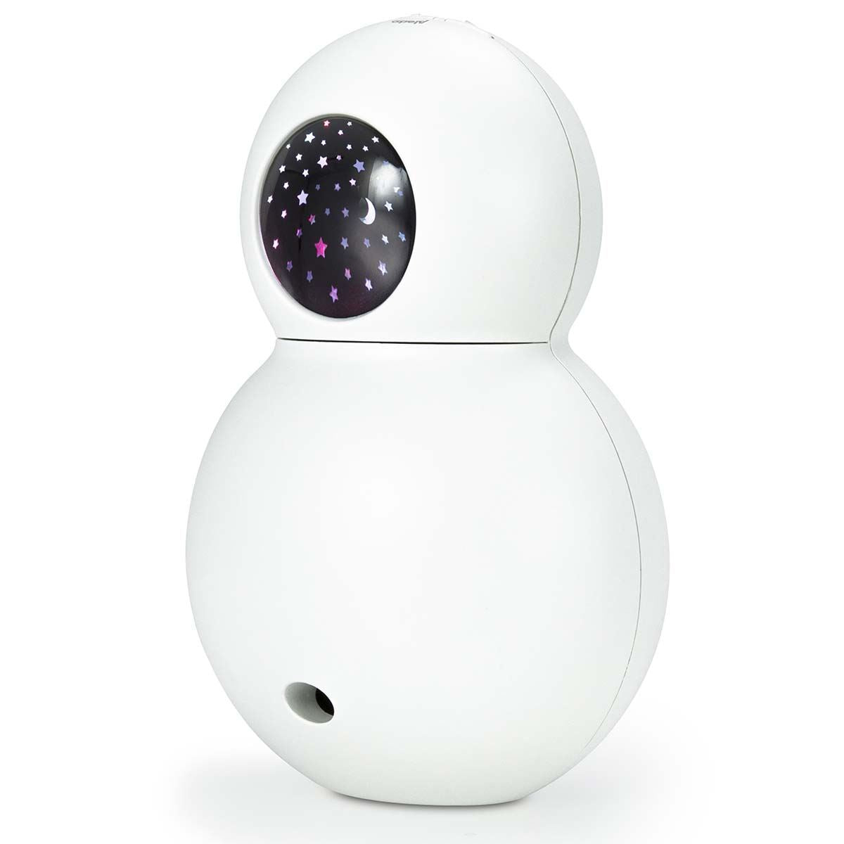 Alecto Air Humidifier & Nursery Projector, Ultra Quiet Room Air Humidifier, Portable Air Purifier, with Starry Night projection, Waterless Automatic Shut-Off for Living Room Baby Kids Room, White