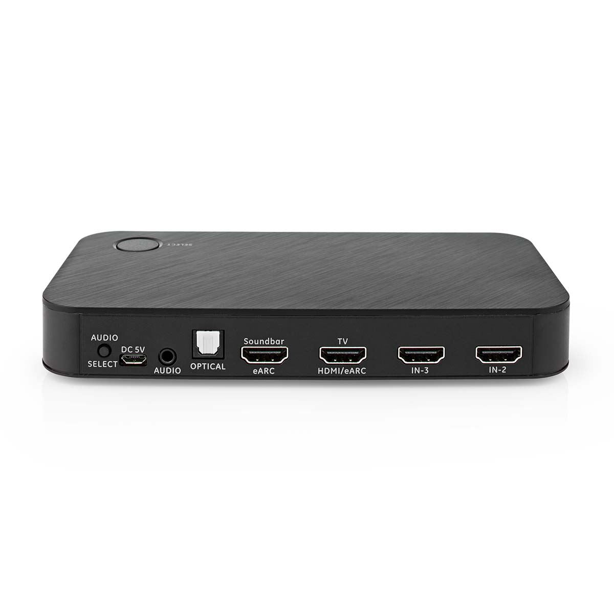 Nedis Digital Audio Converter | 2-way | Connection input: DC Power / 3x HDMI™ Input to Connection output: 1x 3.5 mm / 1x TosLink / 2x HDMI™ Output | Automatic / Push Button | Anthracite