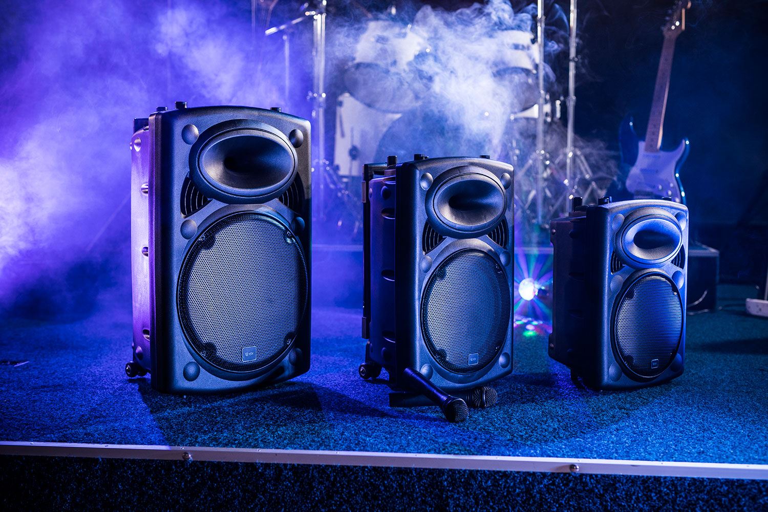 QTX QR QR10 300W 10" Series Passive Moulded PA Speaker Boxes