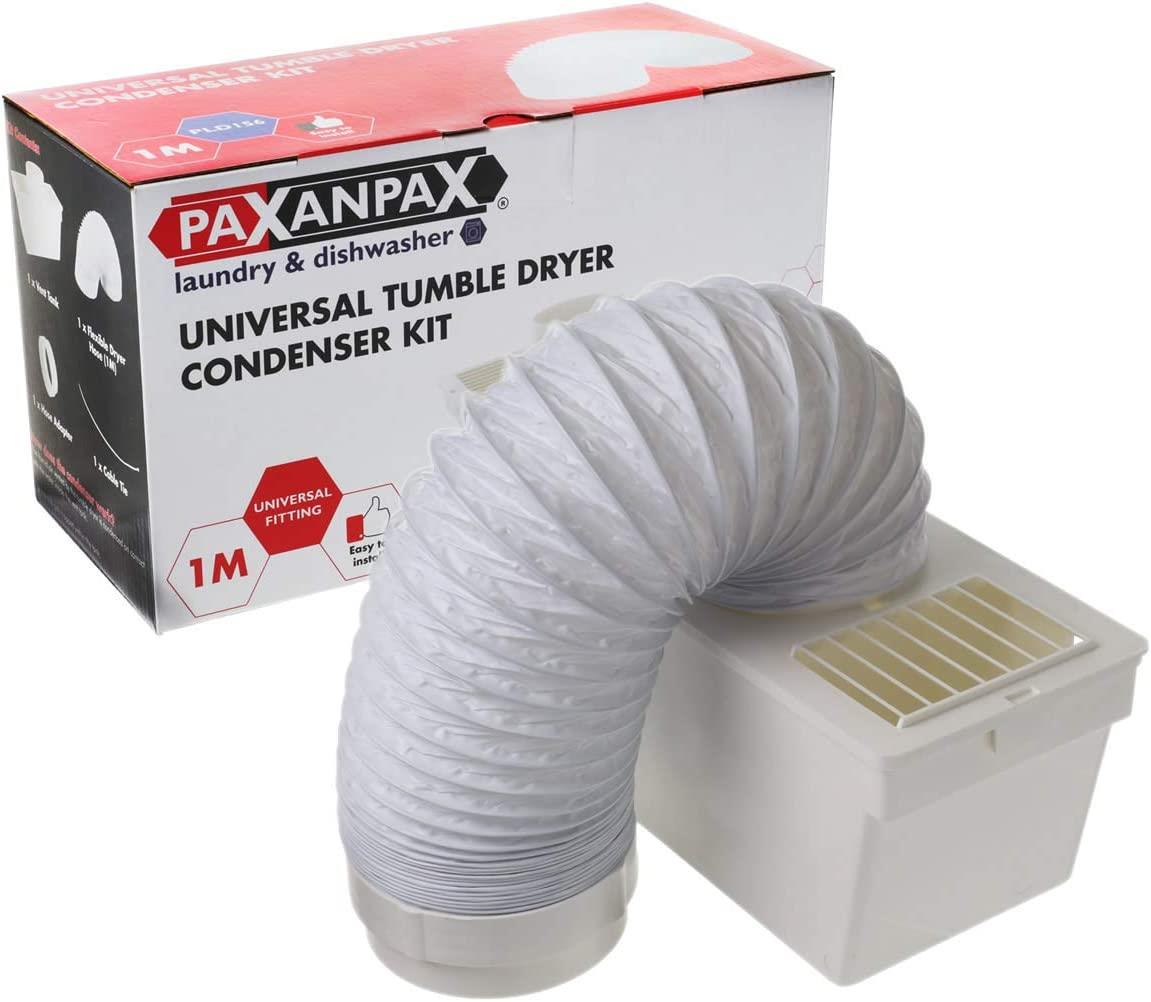 Universal White Knight Tumble Dryer Indoor Condenser Vent Kit Box with 1m Hose