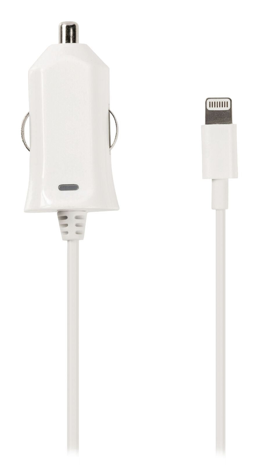 In-Car MFI Charger 2.1 A Fixed Cable Apple Lightning White