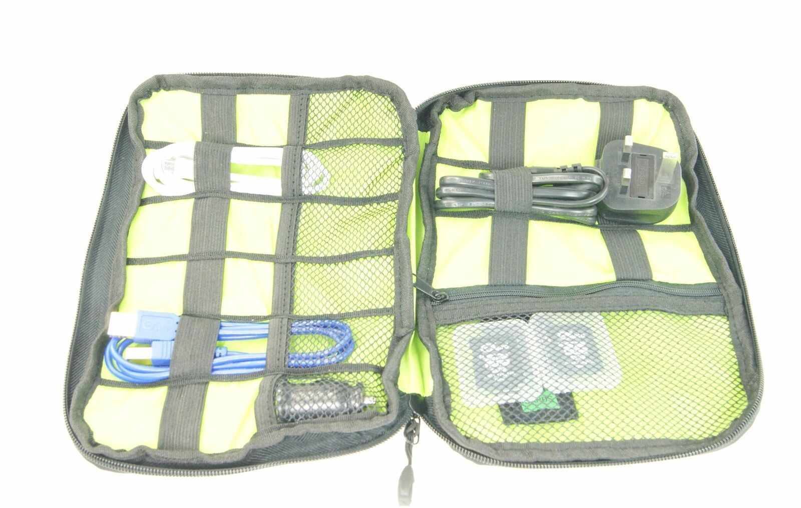 Ex-Pro Zip Up Travel Organiser for Cables, Accessories, Connectors, Memory cards, USB drive etc..