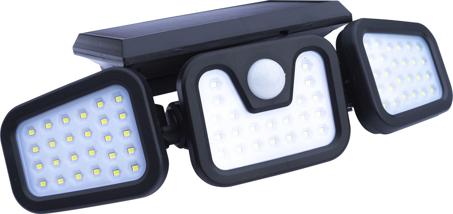 Solar Powered Adjustable PIR Motion Wall Sensor Security Light with 74 LEDs