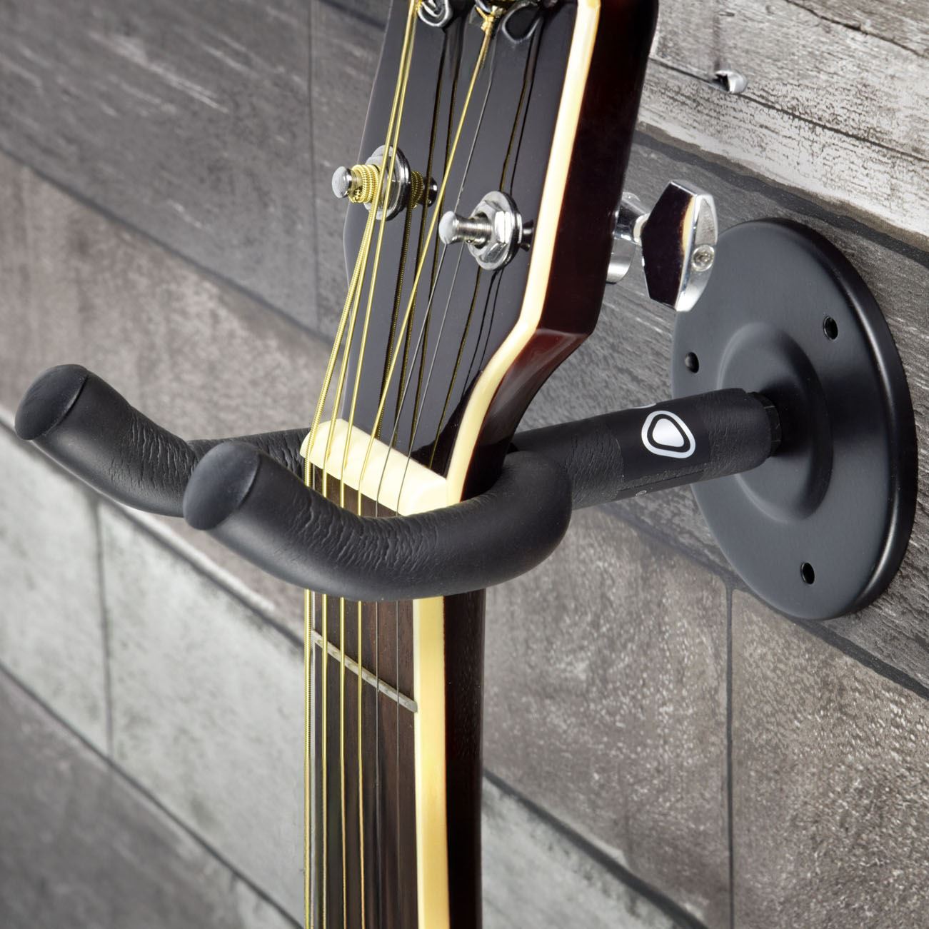 Chord Wall Mount / Display Guitar Bracket Hanger with Padded Forks & 360 Degree Swivel