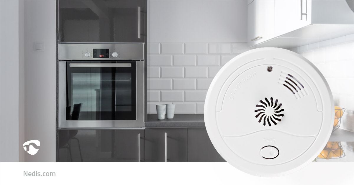 Nedis Heat Alarm | Battery Powered | Battery life up to: 1 year | With test button | 85 dB | ABS | White