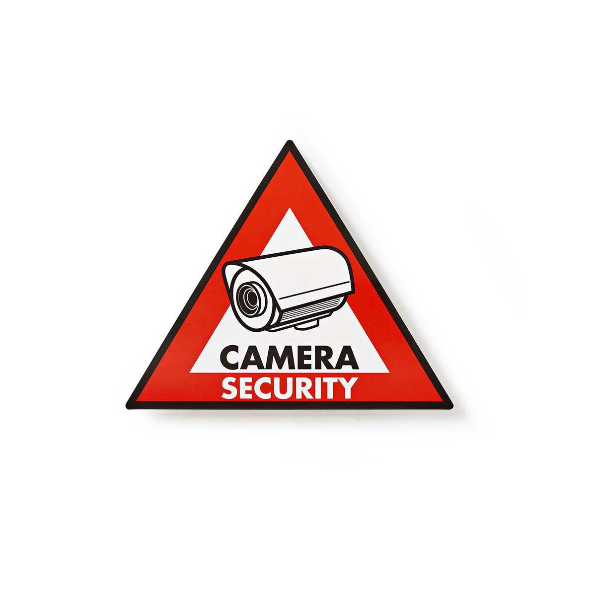 Nedis CCTV Warning Sticker | Triangle | Red | 5 pcs