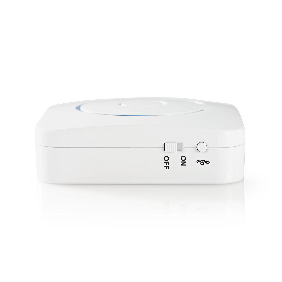 Nedis Home Security Motion Detector Chime | 8 Ringtones | Signals with Light and Sound