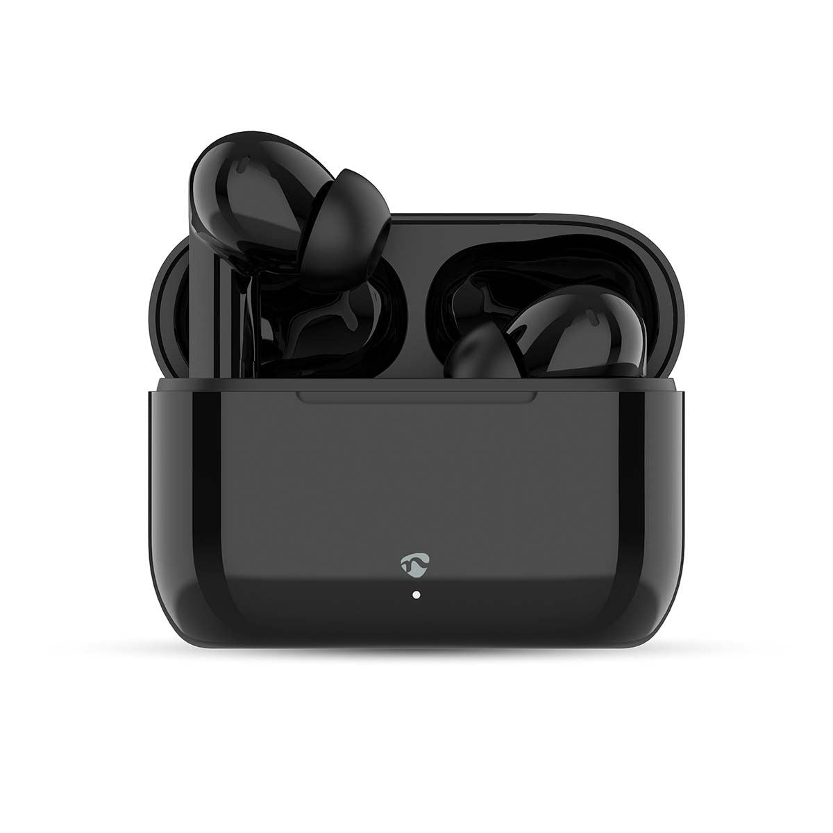 Nedis Fully Wireless Earphones Bluetooth, 5.2 ENC Noise Cancelling, In-Ear Headphones, 24H Playtime, Charging Case - Black