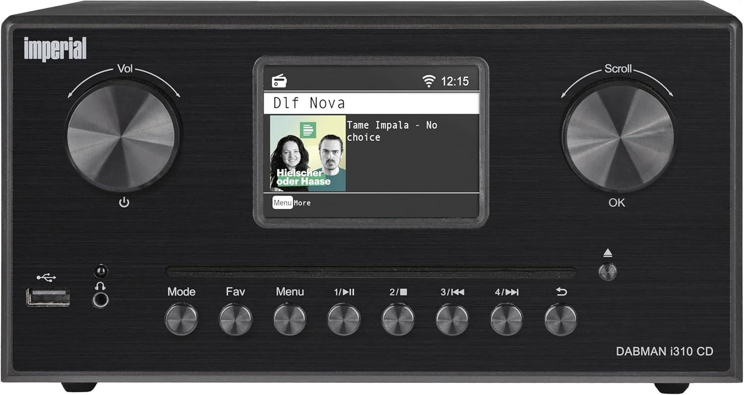 Imperial DABMAN i310 CD Hybrid micro Hi-fi System DAB+ / FM / Internet / Bluetooth Black
