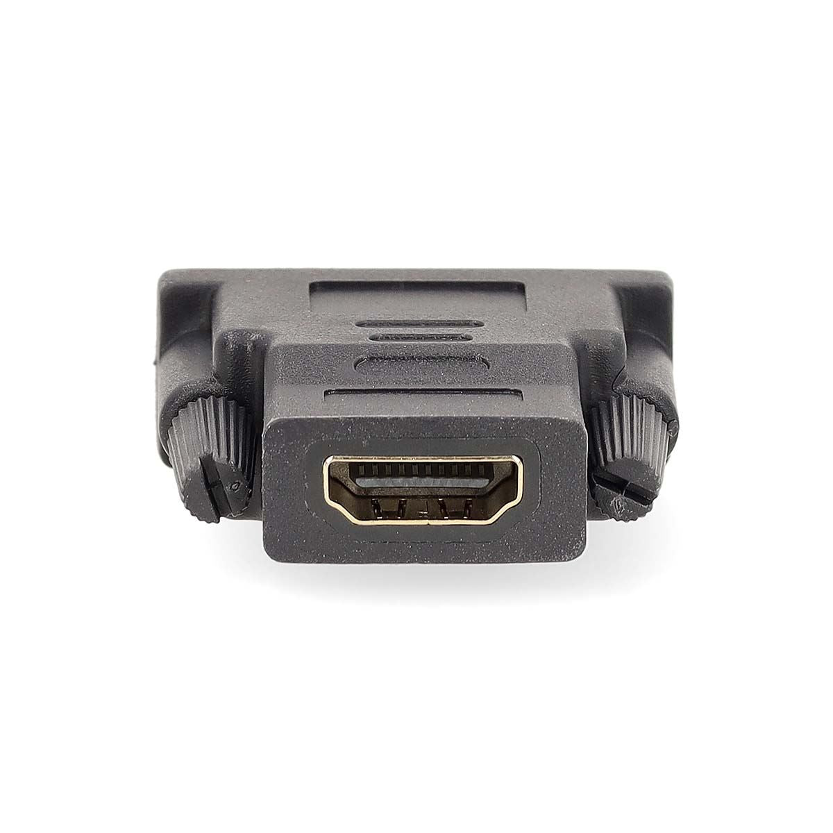 Nedis HDMI™ Adapter | HDMI™ Output | DVI-D 24+1-Pin Male | Gold Plated | Straight | PVC | Anthracite | 1 pcs | Window Box