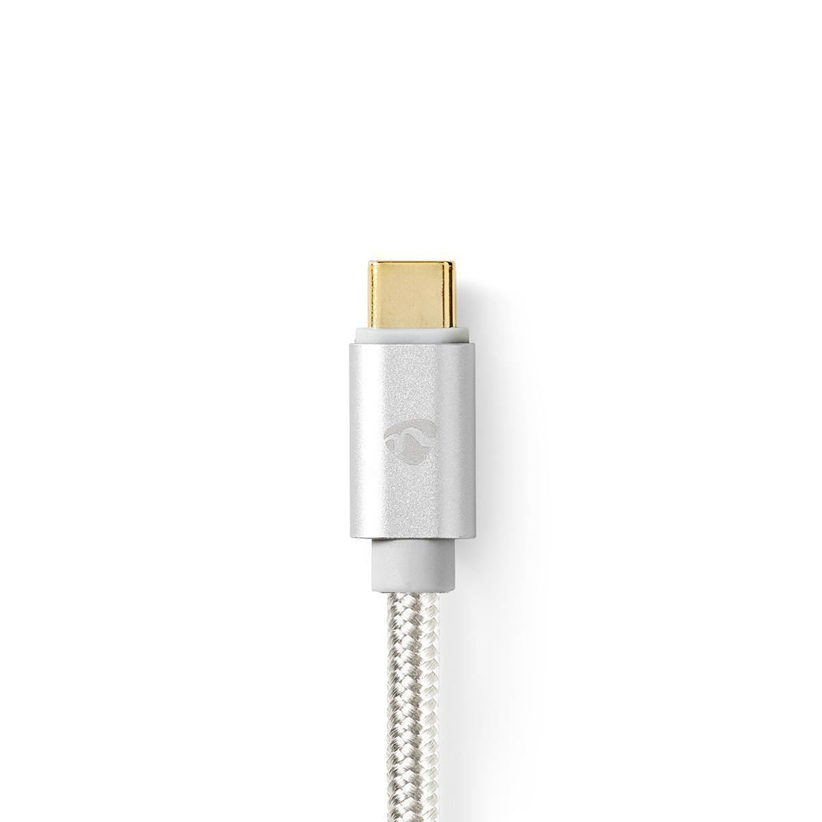 Nedis USB-C™ Adapter | USB 3.2 Gen 1 | USB-C™ Male | HDMI™ Connector | 4K@60Hz | 18 Gbps | 2.00 m | Round | Gold Plated | Braided / Nylon | Aluminium | Cover Window Box