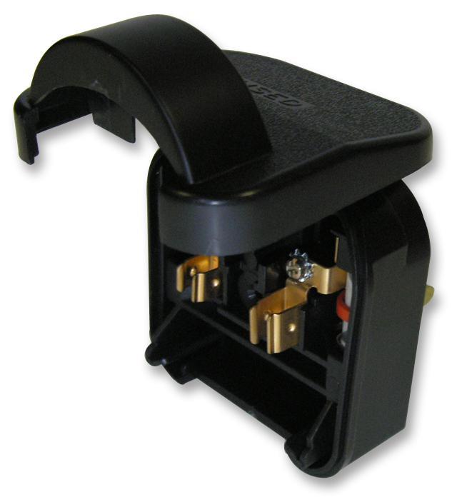 Euro Plug Converter 2 Pin Schuko SCP Plug to Fused 3 Pin UK Mains 5A Black