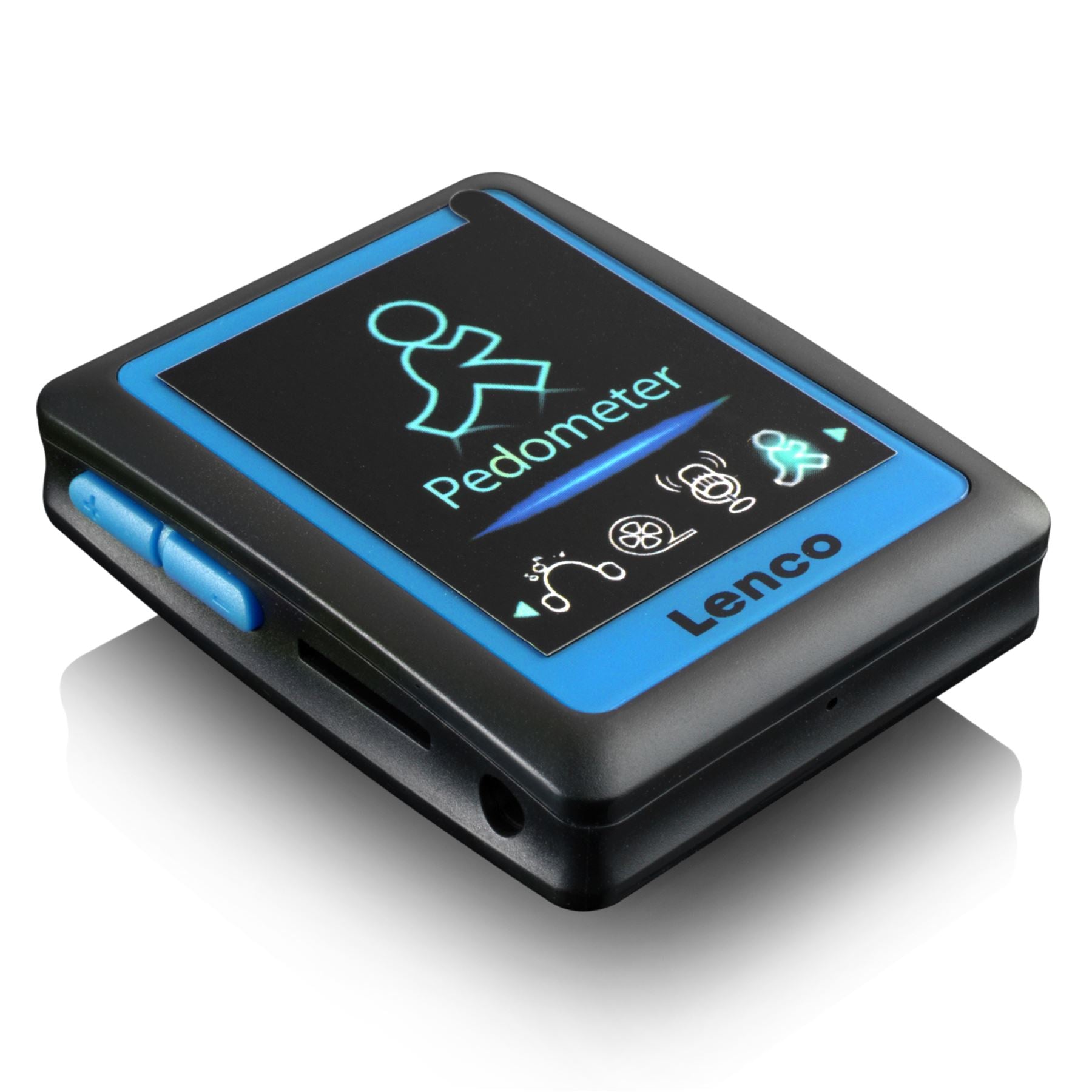Lenco MP3/4 Player with Pedometer | 4GB | Blue