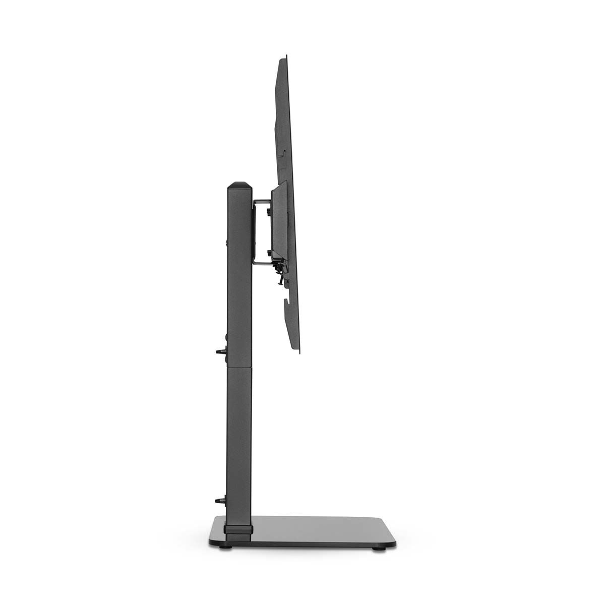 Nedis Fixed TV Desk Stand | 37 - 70 " | Maximum supported screen weight: 40 kg | Adjustable pre-fixed heights | Steel / Tempered Glass | Black