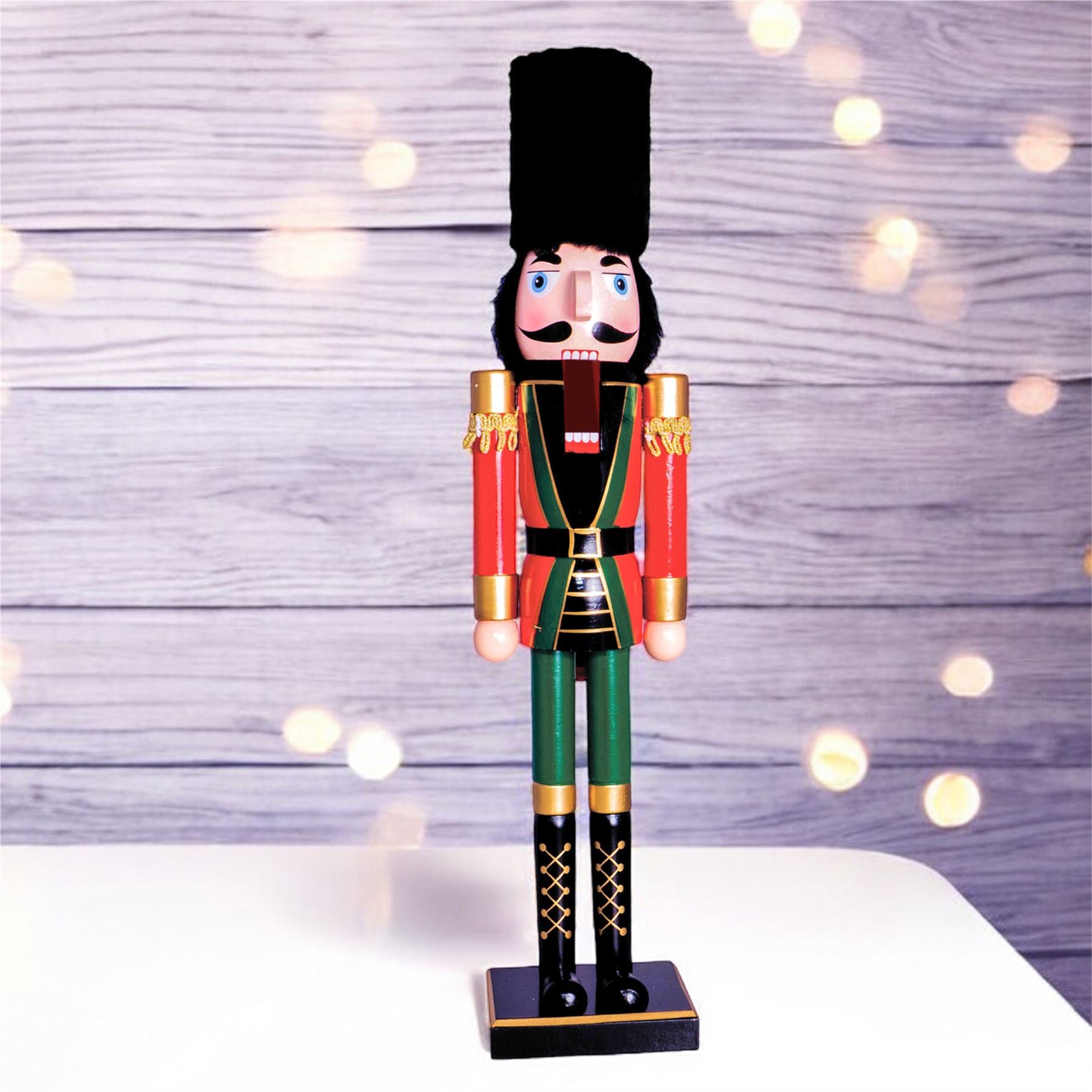 Large 60cm Traditional Christmas Nutcracker Red and Green
