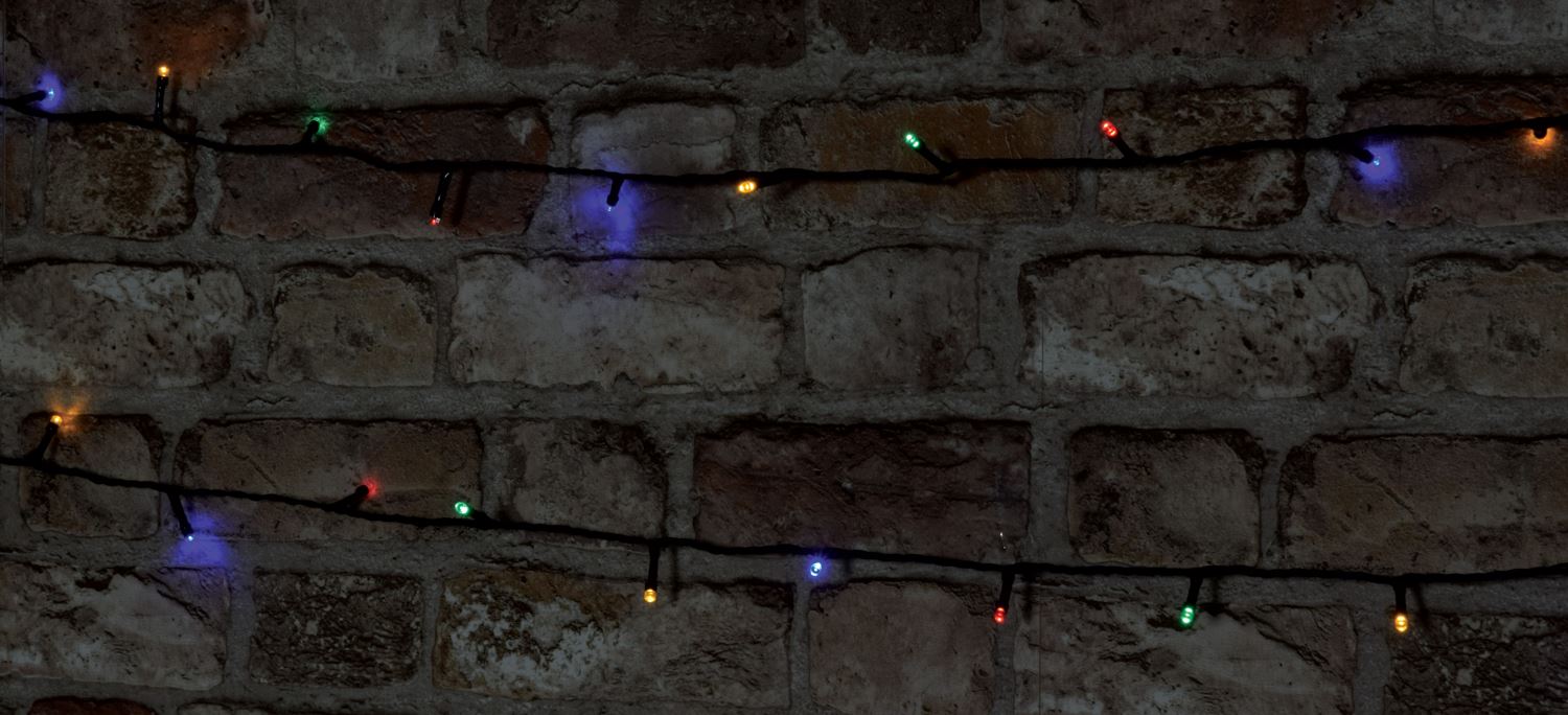 Lyyt Indoor / Outdoor 120 LED battery operated String Lights with Timer - Multi Coloured