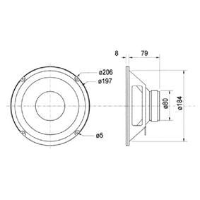 Visaton W200 - 4 Ohm Woofer 20 cm (8")