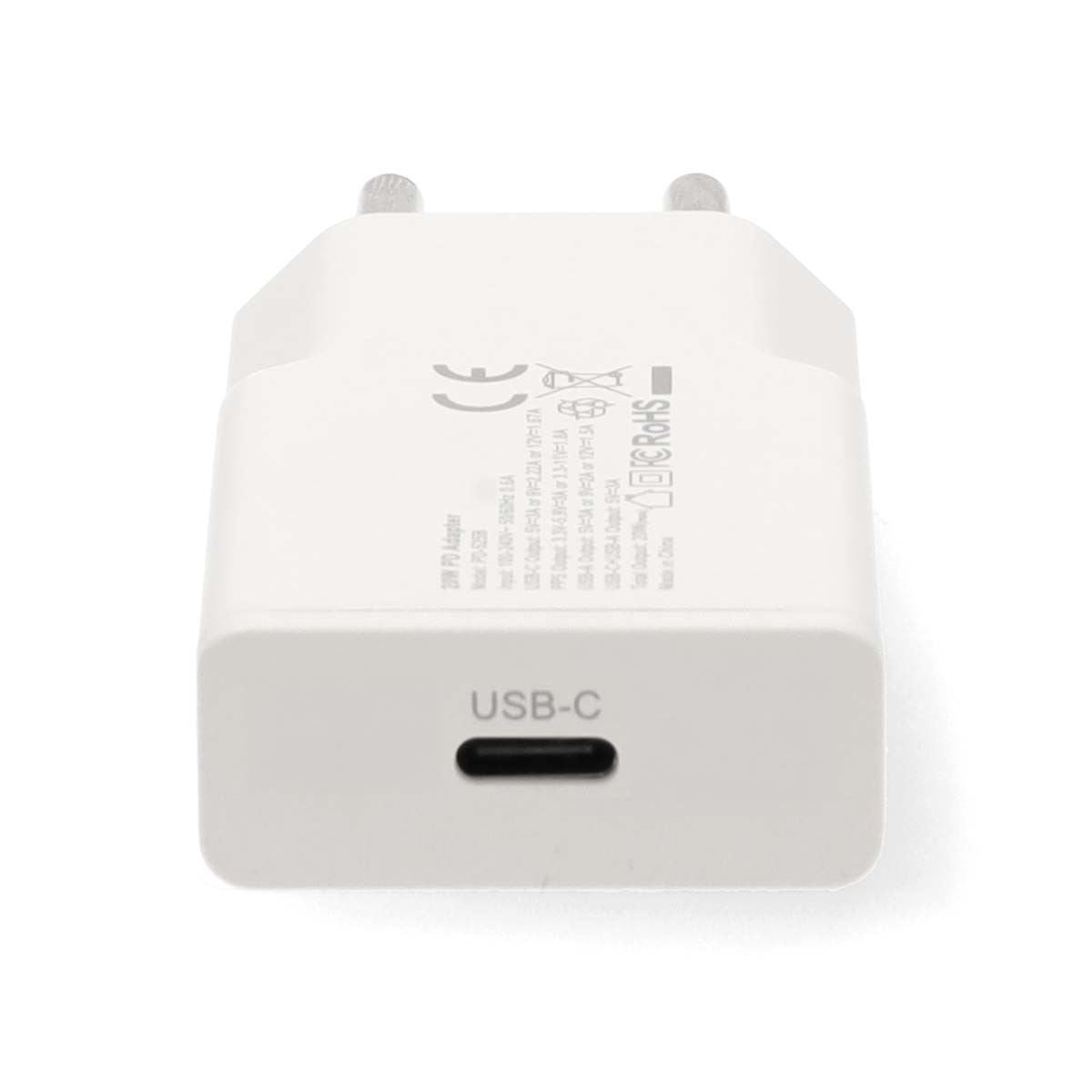 Nedis EU Euro Travel Wall Charger | 20 W | GaN | PD3.0 | Quick charge feature | 1.67 / 2.22 / 3.0 A | Number of outputs: 1 | USB-C™ | Automatic Voltage Selection | White