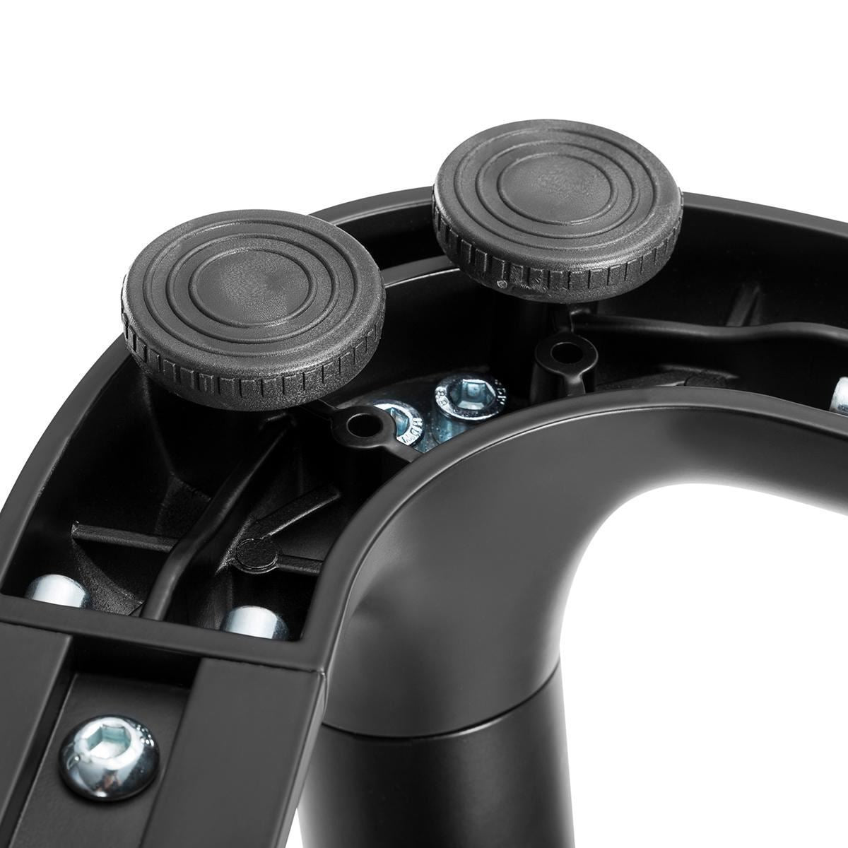 Nedis TV Floor Stand | 49 - 70 " | Maximum supported screen weight: 40 kg | V-shape Design | Anti-tip strap | Snap-lock | Aluminium / Steel | Black