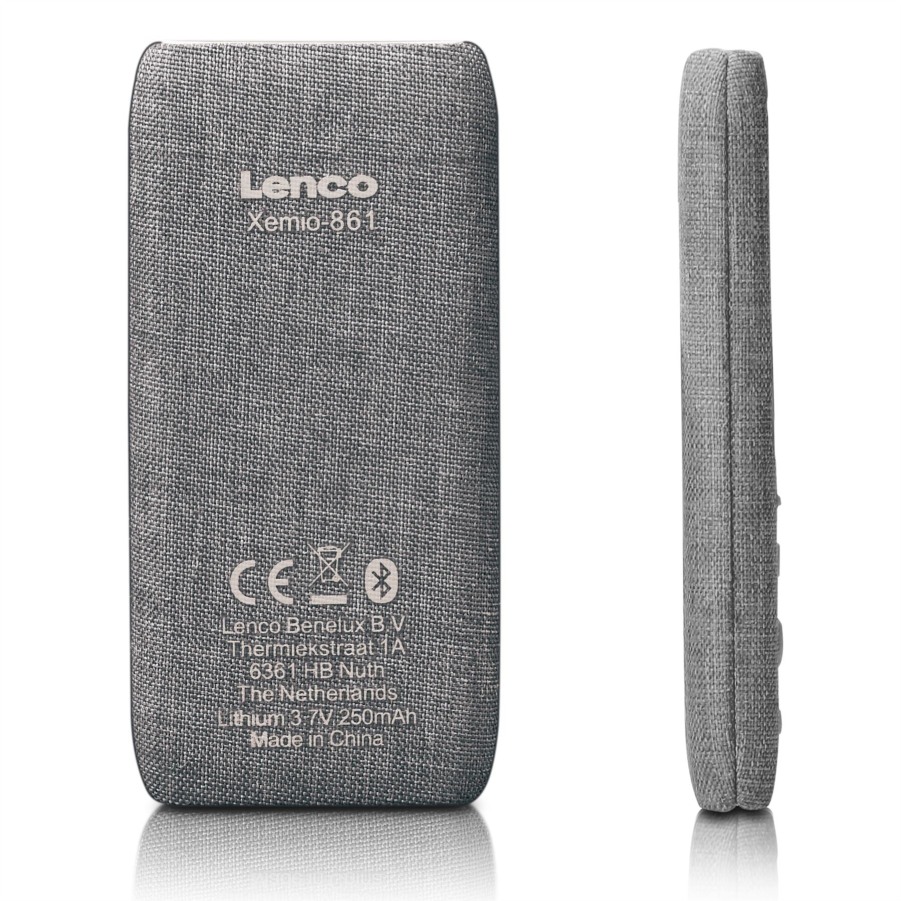 Lenco MP3/MP4 Player | Bluetooth® | 8GB | Micro SD Card Expansion | Grey