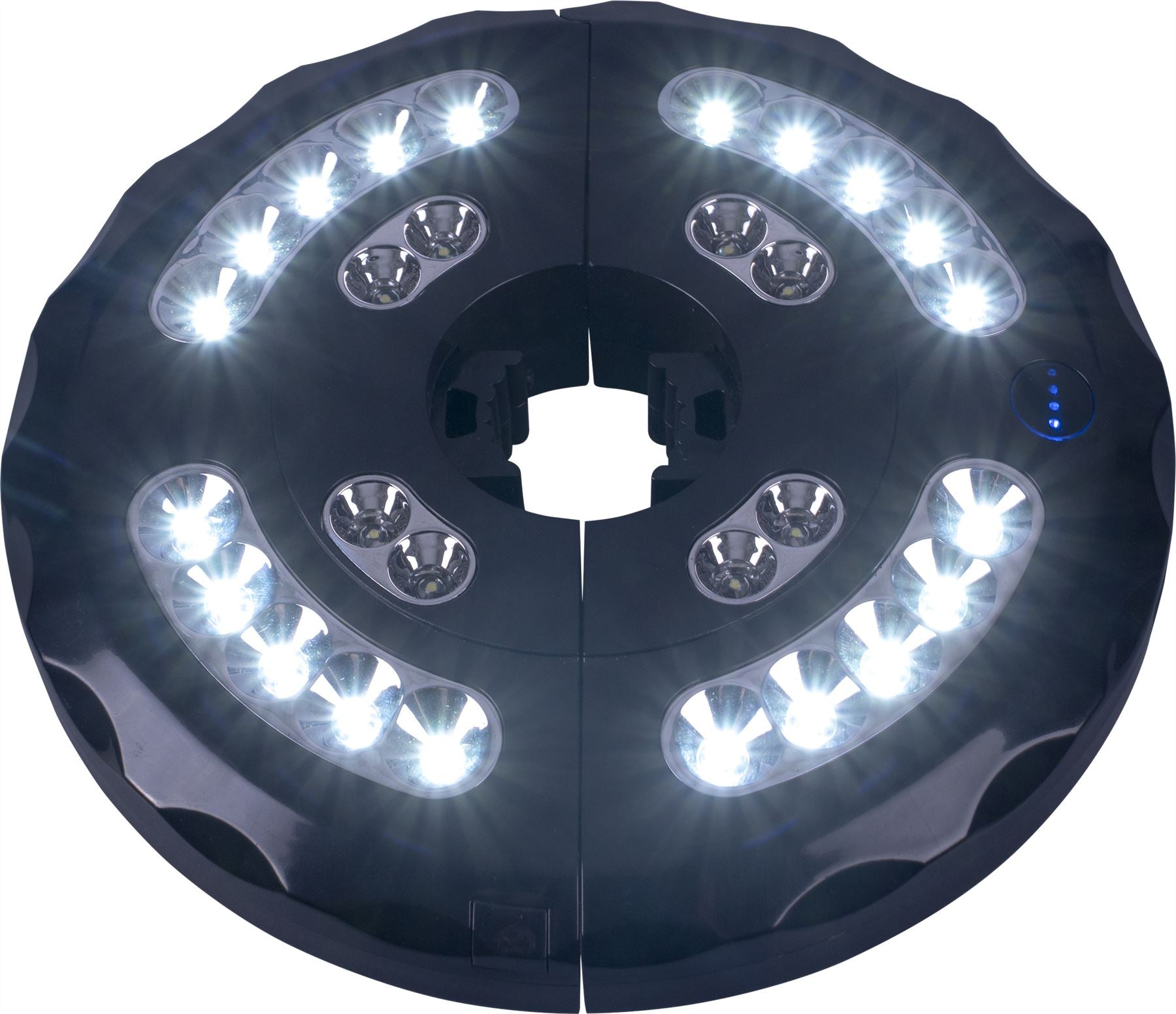 Battery Powered Parasol Light Umbrella Wireless Outdoor 28 LED Hook Clamp Bright