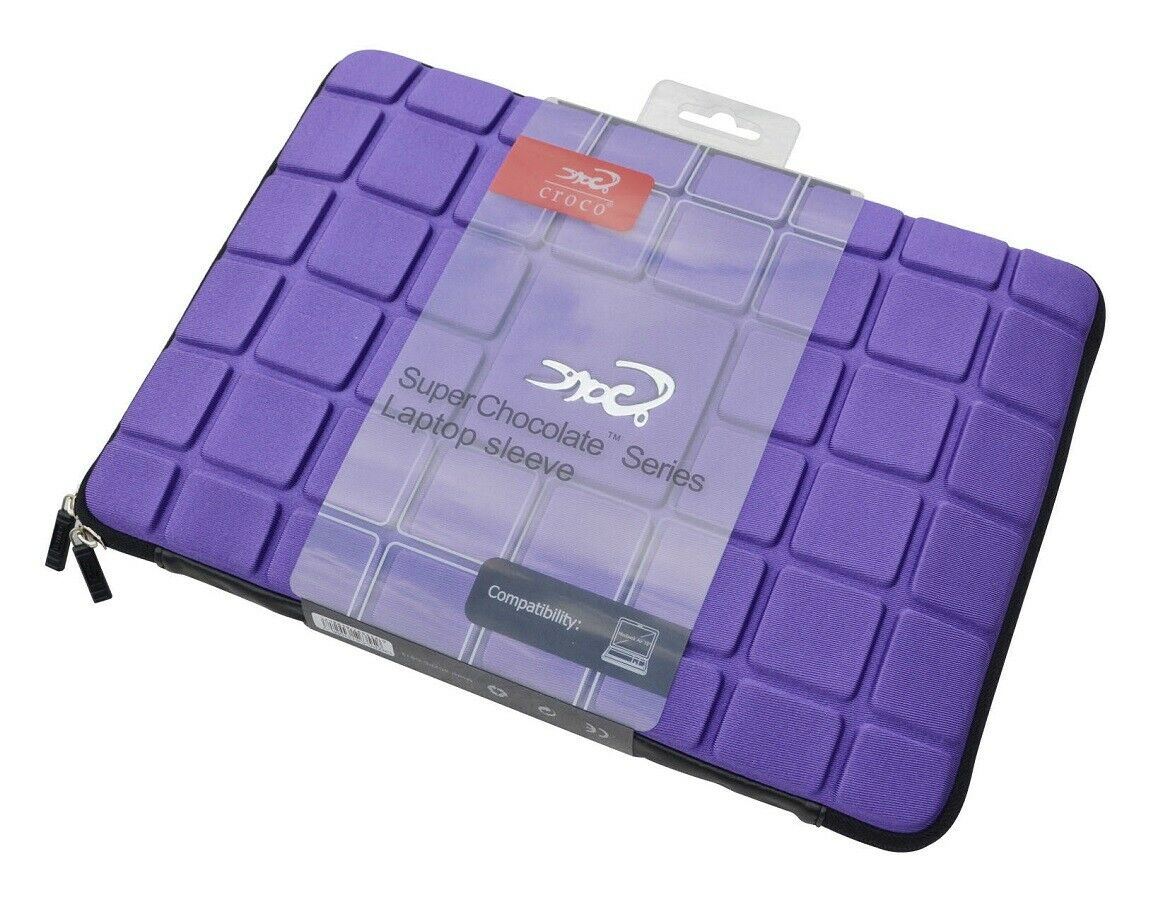 Croco 13" Inch Apple Macbook Air / Laptops Super Chocolate Carry Case Sleeve - Purple