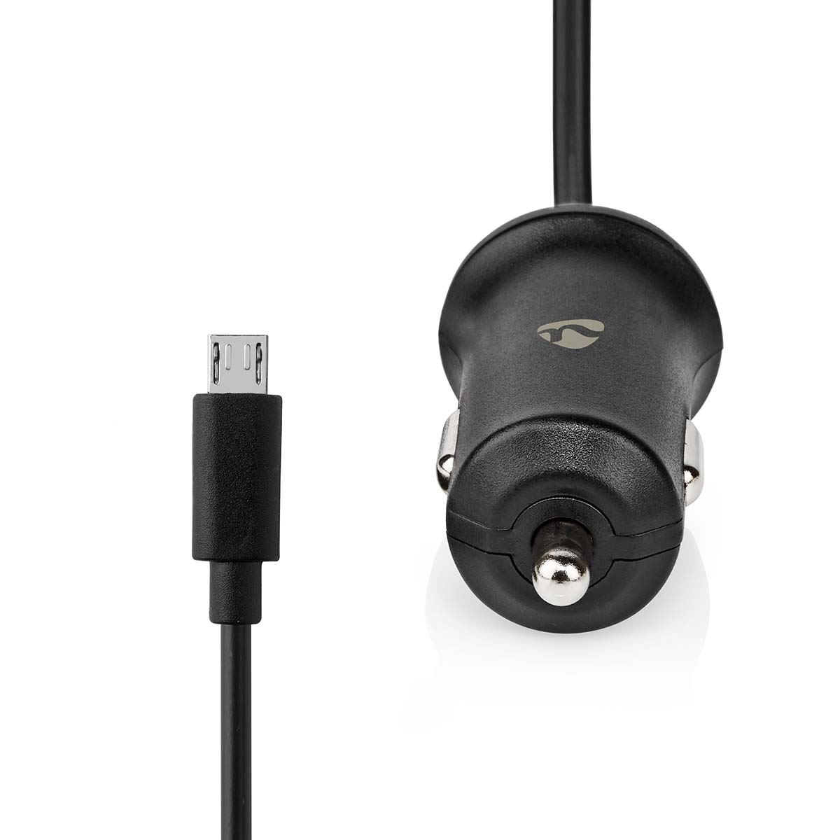 Nedis Car Charger | 12 W | 1x 2.4 A | Number of outputs: 1 | Micro USB (Fixed) Cable | 1.00 m | Single Voltage Output