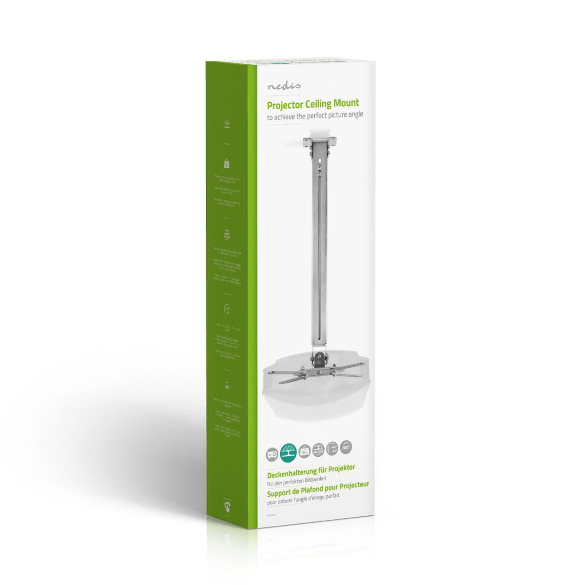 Nedis Projector Mount | Full Motion | 10 kg | Rotatable | Tiltable | Steel | Silver