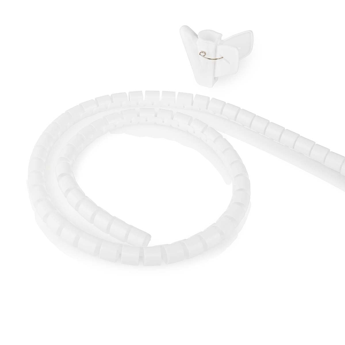 Nedis Cable Management | Spiral Sleeve | 1 pcs | Maximum cable thickness: 16 mm | PE | White