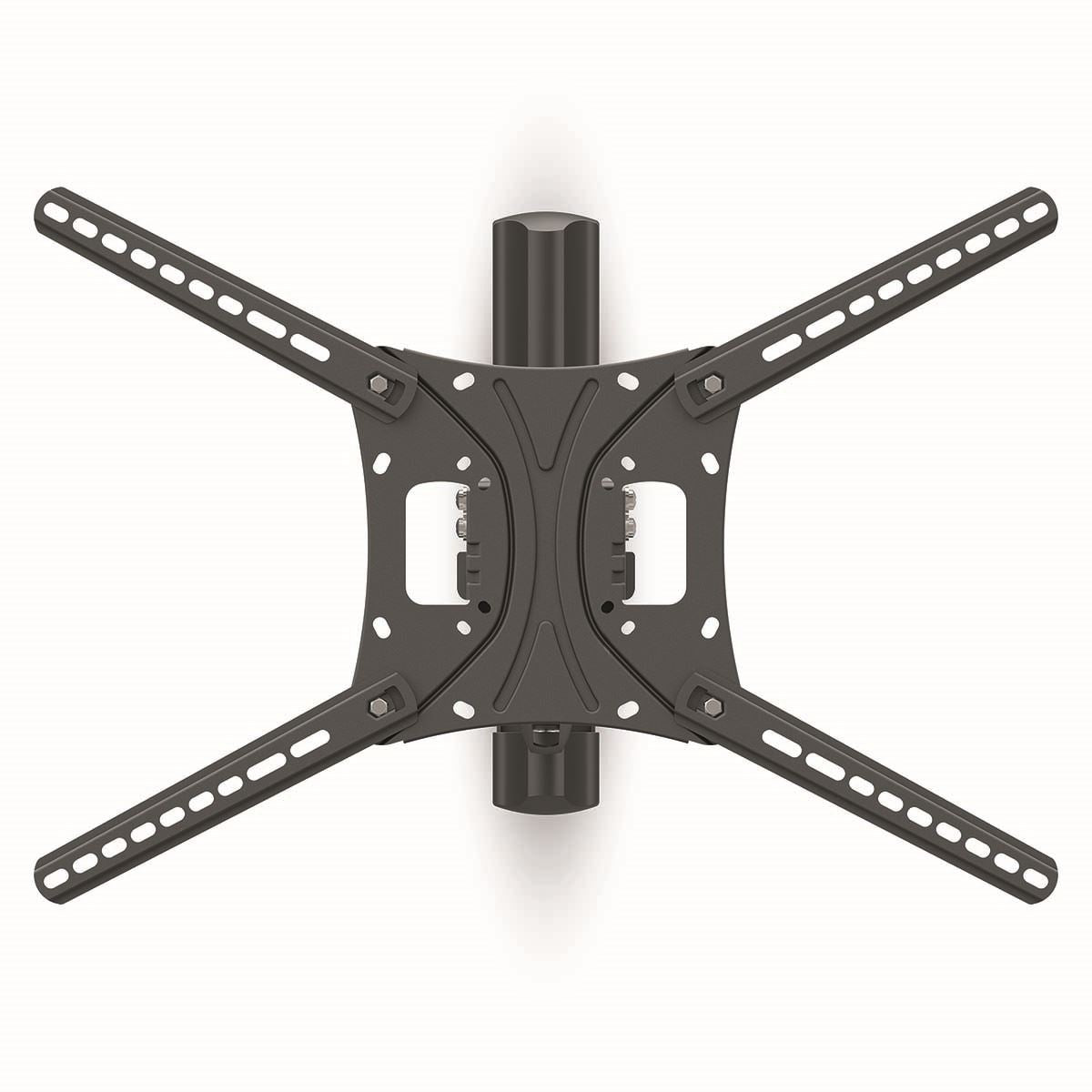 Nedis Full Motion TV Wall Mount | 13 - 86 " | Maximum supported screen weight: 60 kg | Tiltable | Rotatable | Minimum wall distance: 70 mm | Maximum wall distance: 1020 mm | 3 Pivot point(s) | ABS / Steel | Black