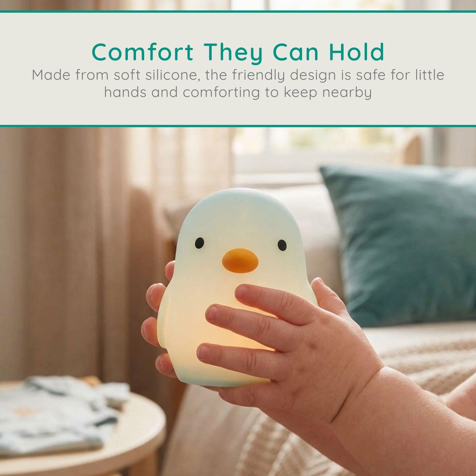 Alecto Bird Night Light for Kids, Baby Night Light for Nursery with RGB Colours & Modes, Rechargeable, Timer & Touch Control, Portable Light, BPA Free