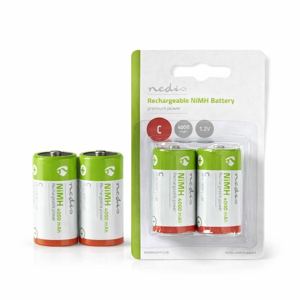 Nedis C Rechargeable NiMH Battery | 1.2 V DC | 4000 mAh | Precharged | 2-Pack | HR14