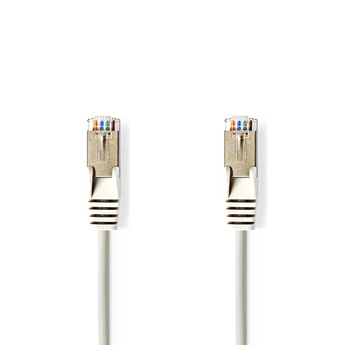 Nedis CAT5e Network Cable | SF/UTP | RJ45 Male | RJ45 Male | 1.50 m | Round | PVC | Grey | Envelope