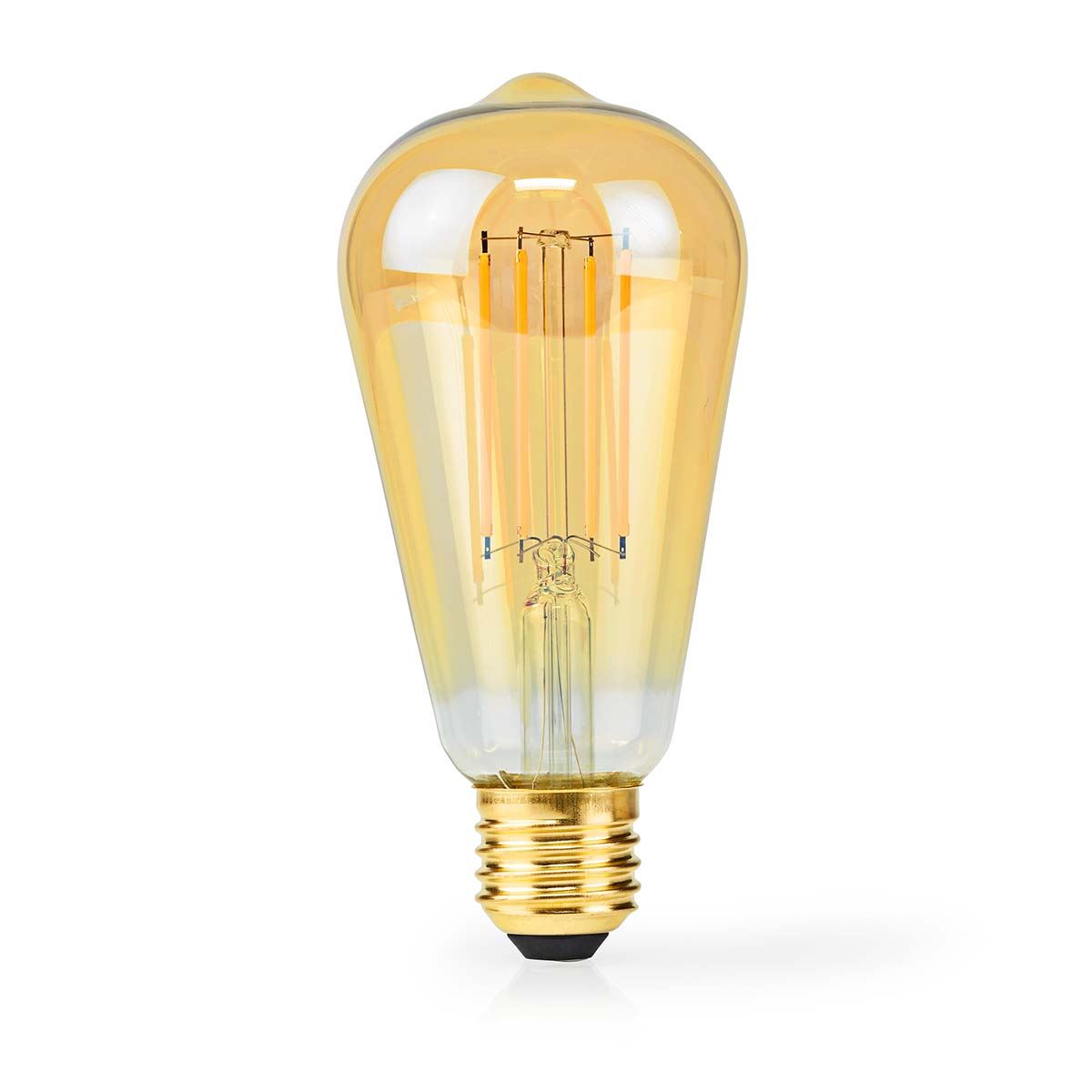 Nedis LED Filament Bulb E27 | ST64 | 4.9 W | 470 lm | 2100 K | Dimmable | Extra Warm White | Retro Style | 1 pcs