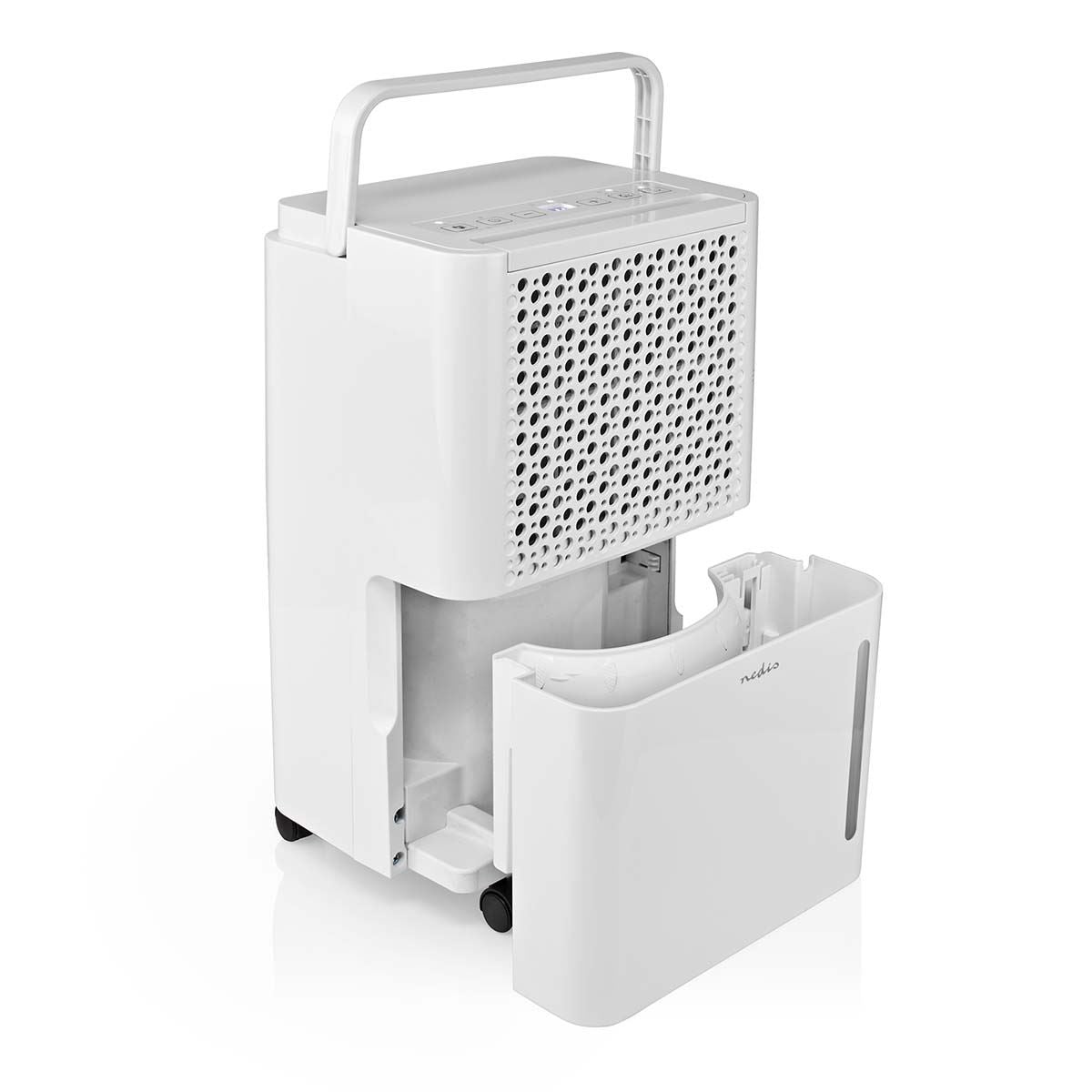 Nedis Dehumidifier 10L/Day, Automatic Dry Function, Laundry Mode, 100 m/h Airflow, White