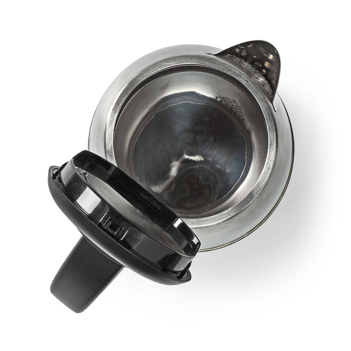MELISSA Electric Kettle, 1.7L, 2200W, Stainless Steel Jug with Quick Boil Time, Boil Dry Protection and Auto Shut Off, Cordless 360° Swivel Base, for Hot Water Tea or Coffee - Silver