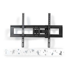 Nedis Full Motion TV Wall Mount | 37 - 70 " | Maximum supported screen weight: 35 kg | Tiltable | Rotatable | Minimum wall distance: 79 mm | Maximum wall distance: 220 mm | 2 Pivot point(s) | ABS / Steel | Black