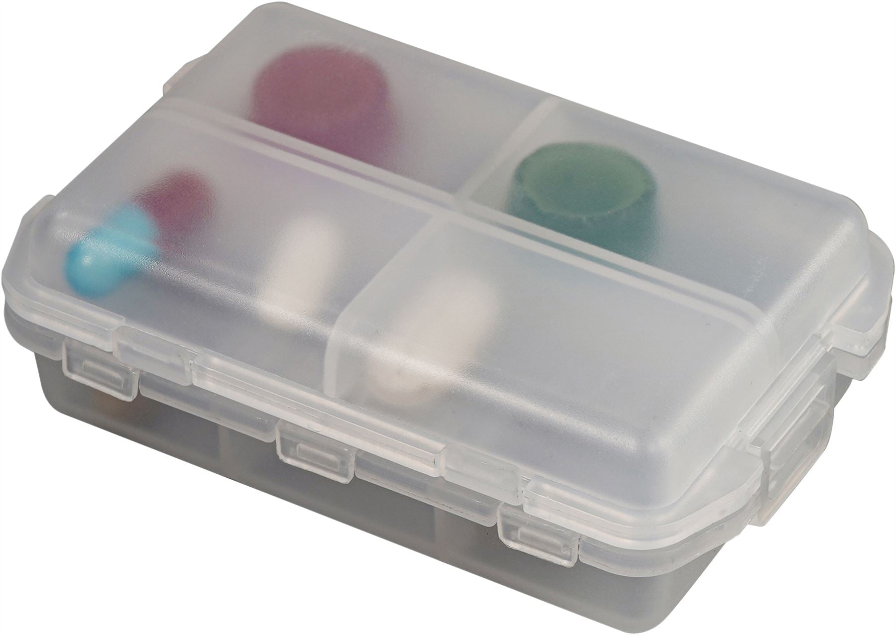 10 Compartment Pill Case.Medication Storage,Compact,Multiple Tablets and Pills,Weekly Pill Box,Alzheimers and Dementia Care,Aids for Elderly