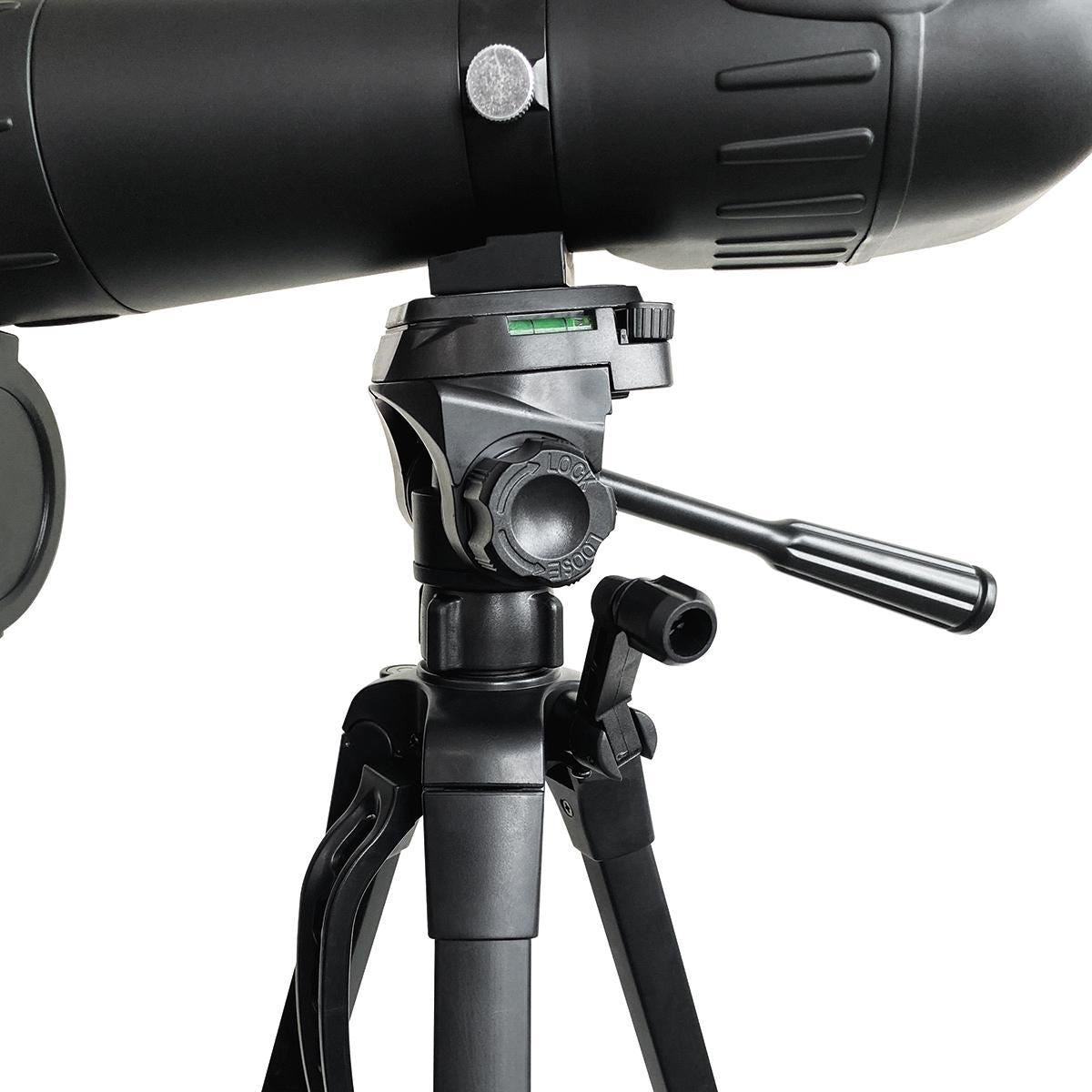 Nedis Spotting Scope | Magnification range: 20-60 | Objective lens diameter: 60 mm | Field of view: 38 m | Dioptric correction | Travel bag included | Black