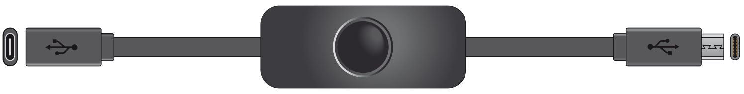 Mercury 25cm USB Type-C button Male to Female On/Off Power Supply Switch Extension Cable