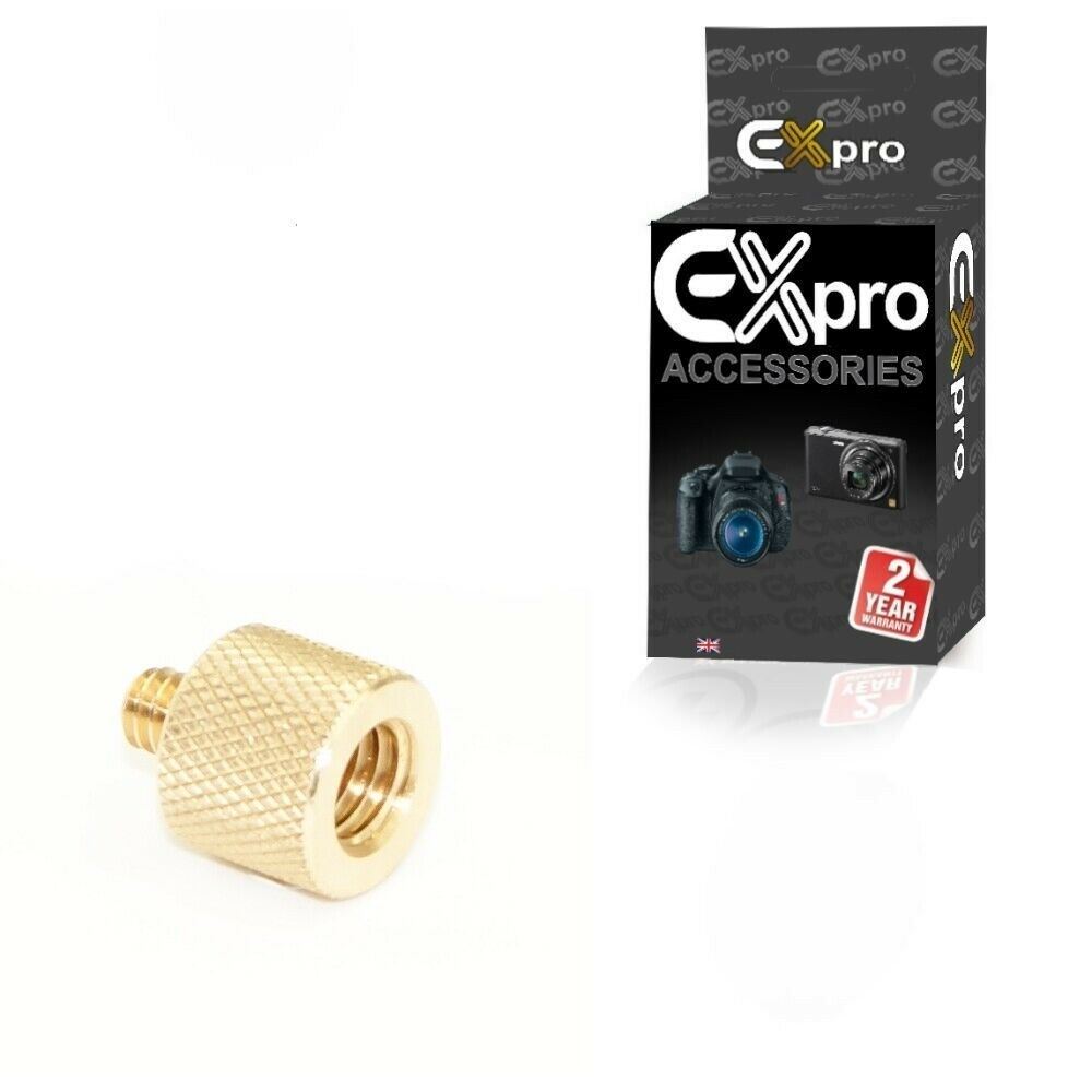 Ex-Pro 3/8" inch Female to 1/4" inch Male Brass Tripod Thread Adapter