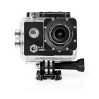 Nedis Action Cam | 1 Screen | 1080p@30fps | 12 MPixel | Waterproof up to: 30.0 m | 90 min | Wi-Fi | App available for: Android™ / IOS | Mounts included | Black