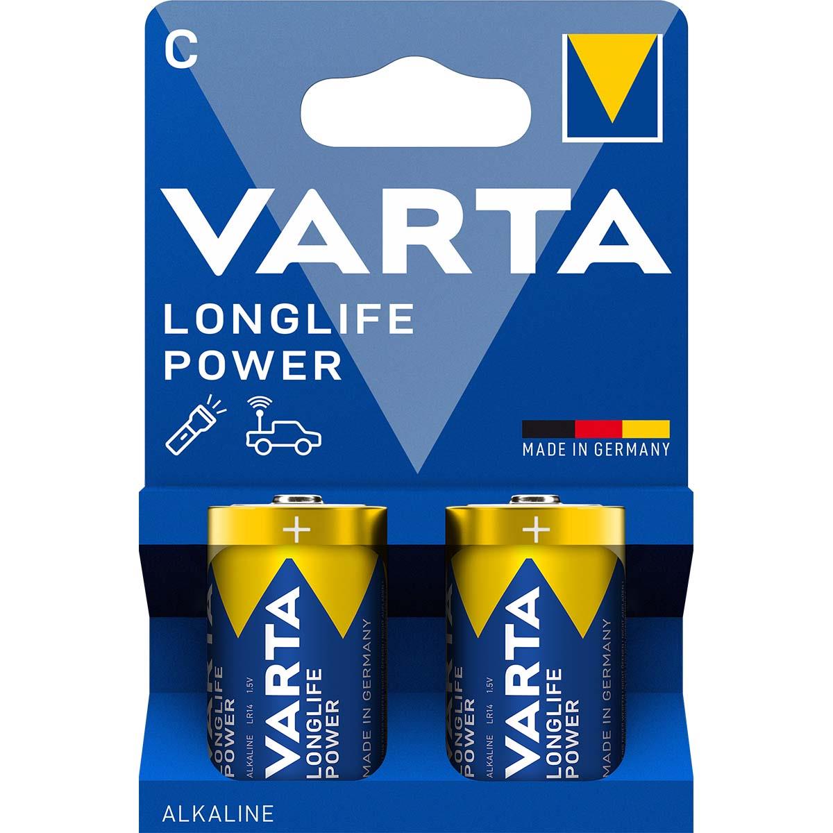 Varta Alkaline Battery C 1.5 V High Energy 2-Blister