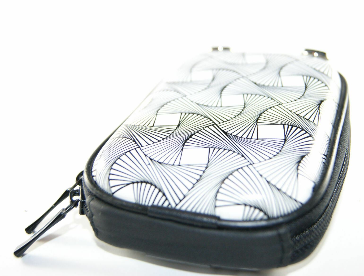 Ex-Pro Expression Collection -  Spiral B&W - Hard Clam Shock proof Digital Camera Case Bag (Cameras upto 95mm x 65mm x 25mm)