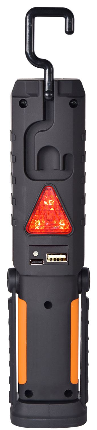 Lyyt | 3-in-1 Rechargeable Bright Worklight: 3W COB LEDs, Secondary LED Torch, and Emergency Red LED | Features Swivel Hook, Magnet, and USB Powerbank Function