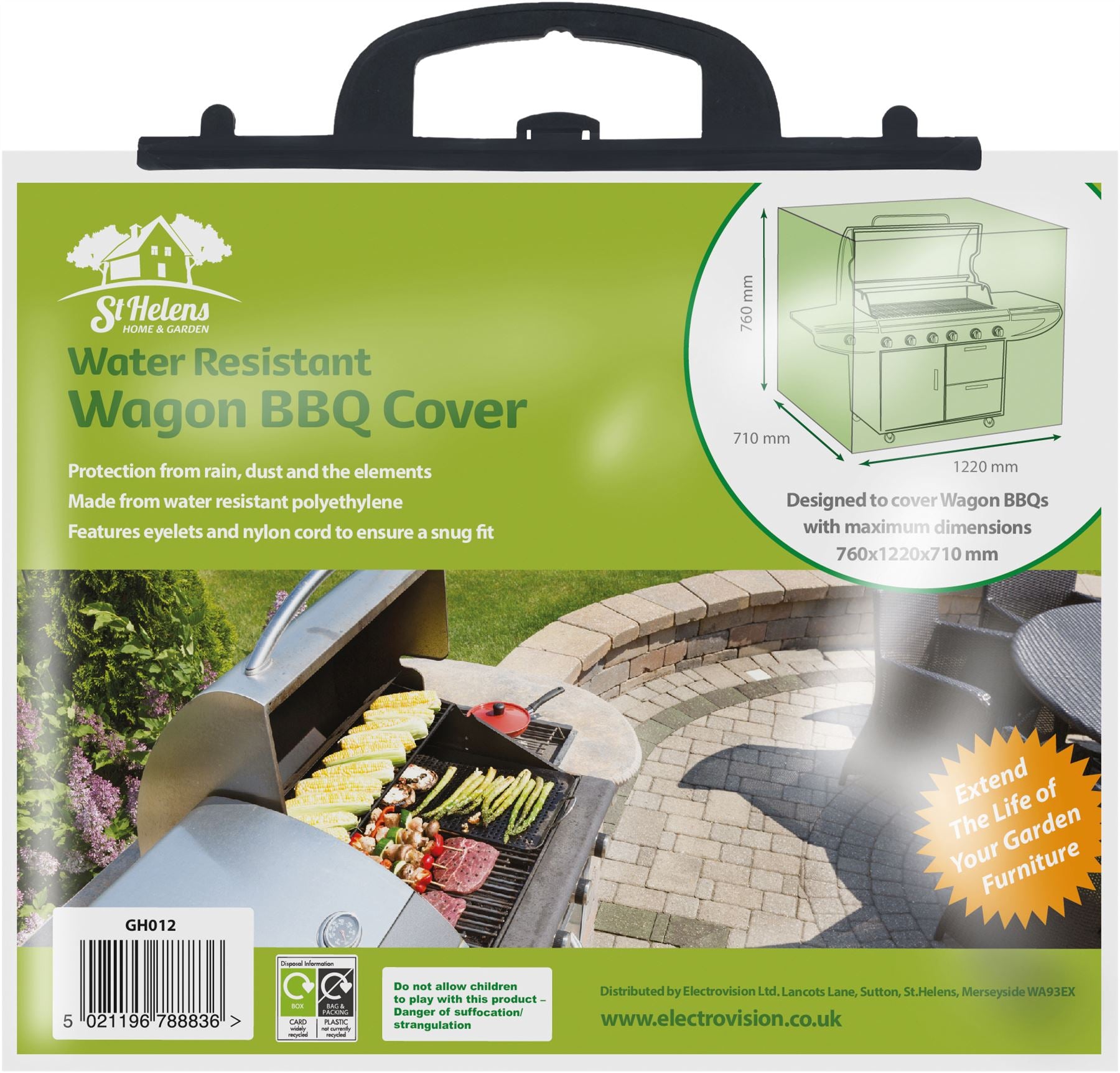 Water Resistant Wagon Barbecue Outdoor BBQ Cover