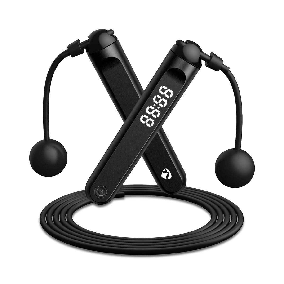 Nedis Smartlife Bluetooth Skipping Exercise Fitness Rope LED / App Counter Adult & Kids